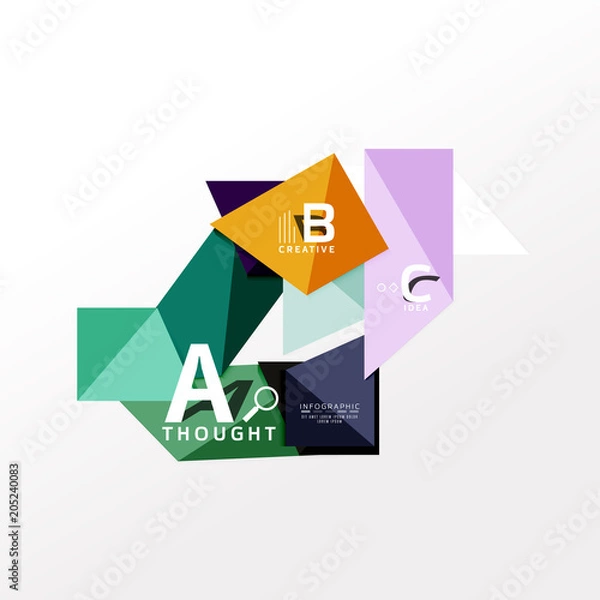 Fototapeta Infographic option banner