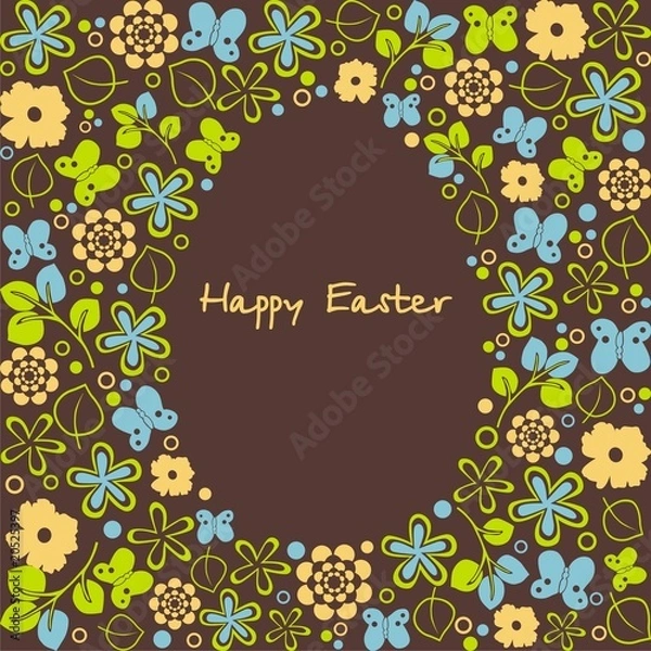 Fototapeta Postcard on Easter