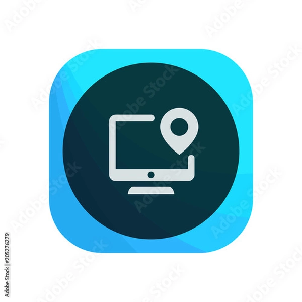 Fototapeta Creative App Button