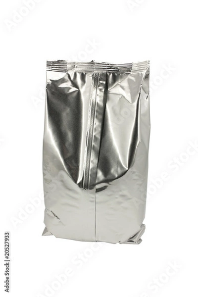Obraz Foil bag isolated on white background
