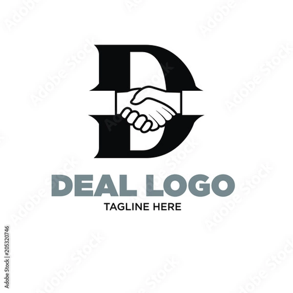 Fototapeta deal businesss logo