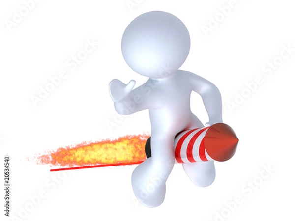 Obraz Riding the rocket