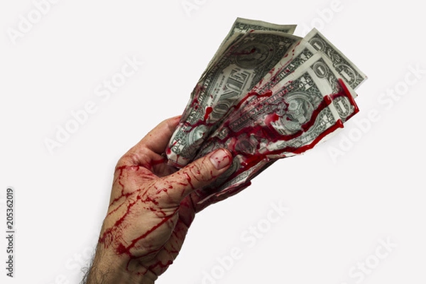 Fototapeta Bloody hand concept