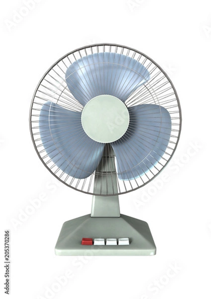 Fototapeta 3D Rendering Desk Fan on White