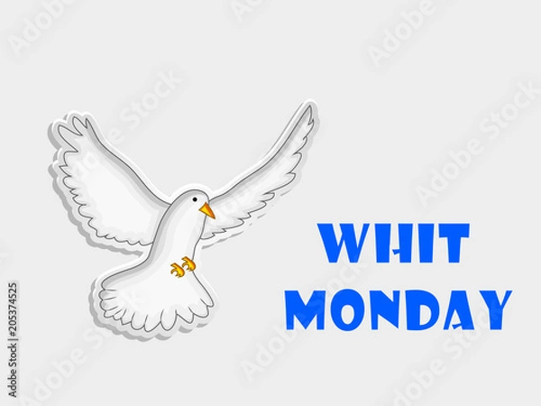 Fototapeta Illustration of elements of Whit Monday Background