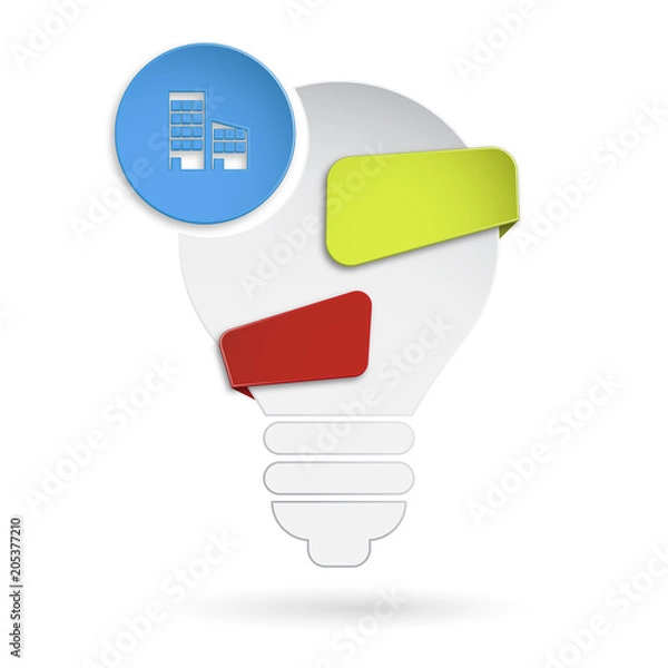 Fototapeta żarówka szablon baner