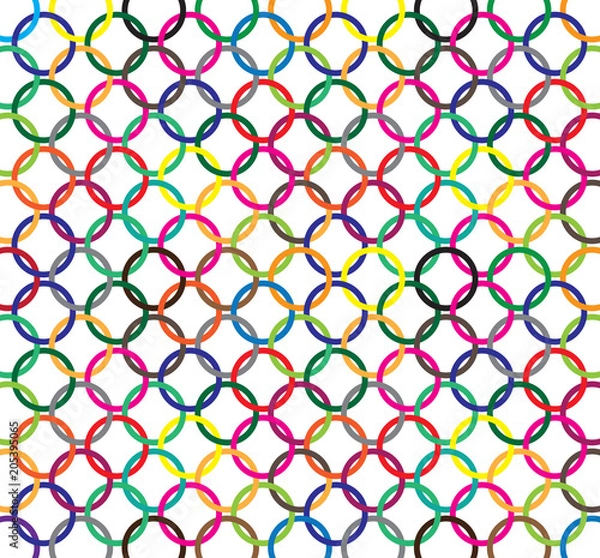 Fototapeta Color rings pattern