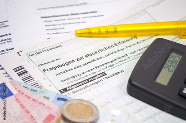 Obraz Einkommensteuererklärung