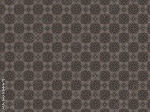 Obraz gray corrugated fabric with silver paint patterns