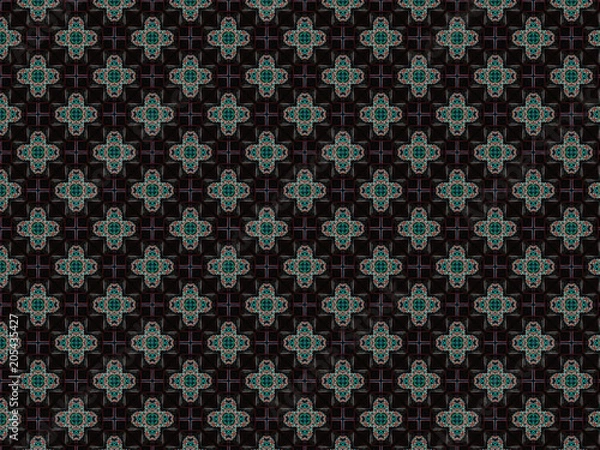Obraz background repeating pattern cross braided from multi colored soft wire
