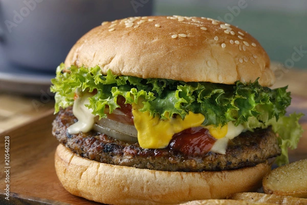 Fototapeta ハンバーガー

