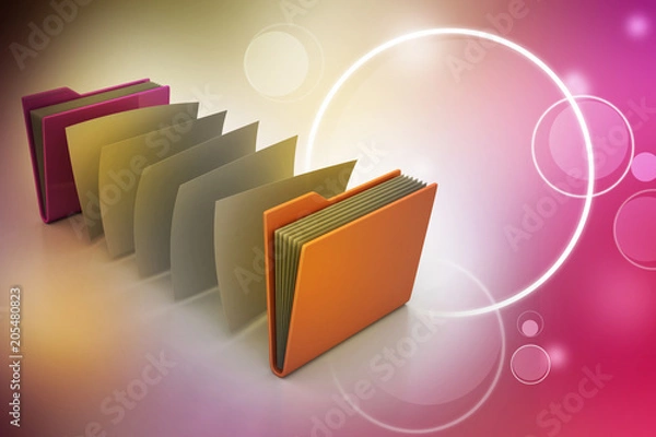 Obraz office folder with documents