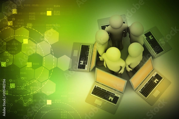 Obraz Global networking system