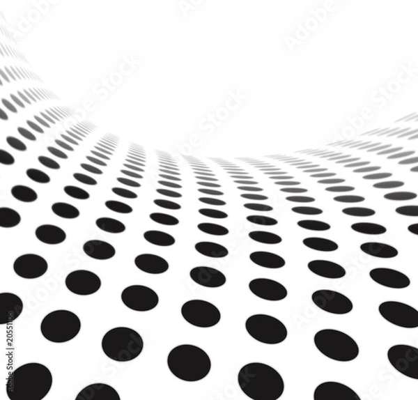 Obraz Black Dot Wave Background