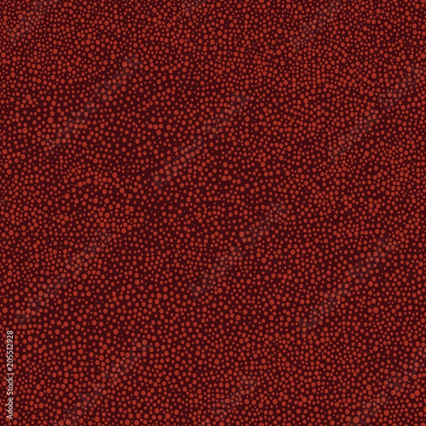 Obraz Australian aboriginal hand drawn seamless vector pattern with dots on dark burgundy background