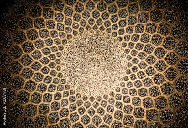Obraz Kopuła meczetu, orientacje orientalne z Isfahan w Iranie