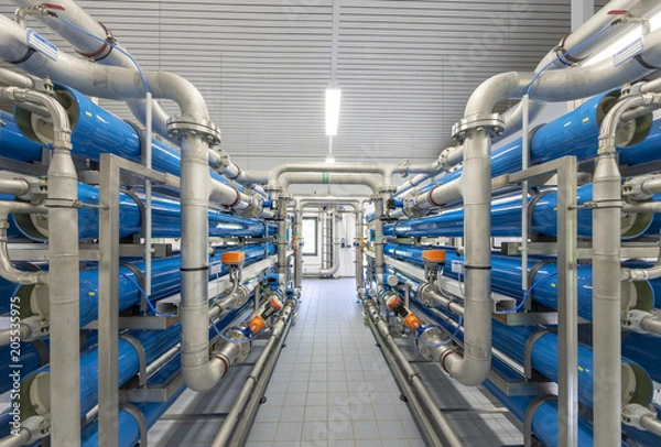 Obraz Rohre im Wasserwerk