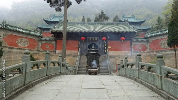 Obraz purple cloud temple