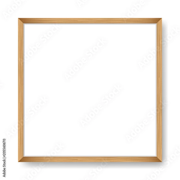 Fototapeta Square blank picture frame. Vector template