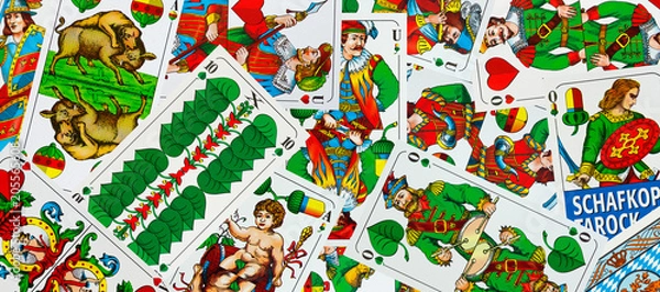 Obraz GRA KARTOWA - Schafkopf Panorama