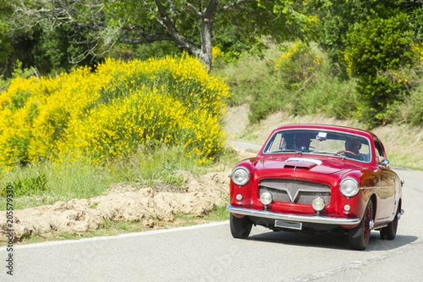Fototapeta Auto d'epoca rossa