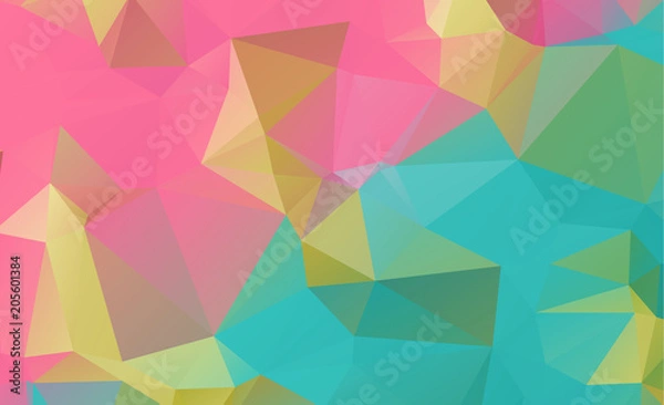 Fototapeta low poly geometric background consisting of triangles of different sizes and colors
