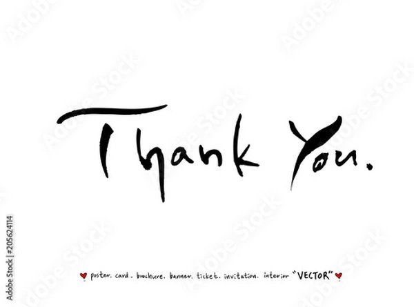 Fototapeta 인사말 / 손으로 쓴 글씨체