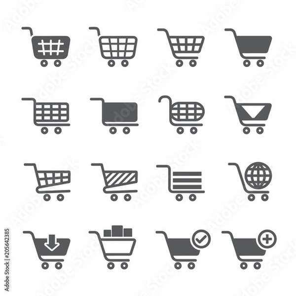 Fototapeta Shopping cart icon