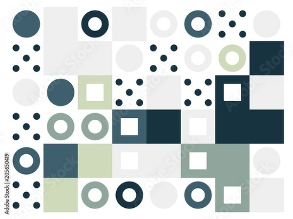Fototapeta Colored abstract geometric flat pattern background