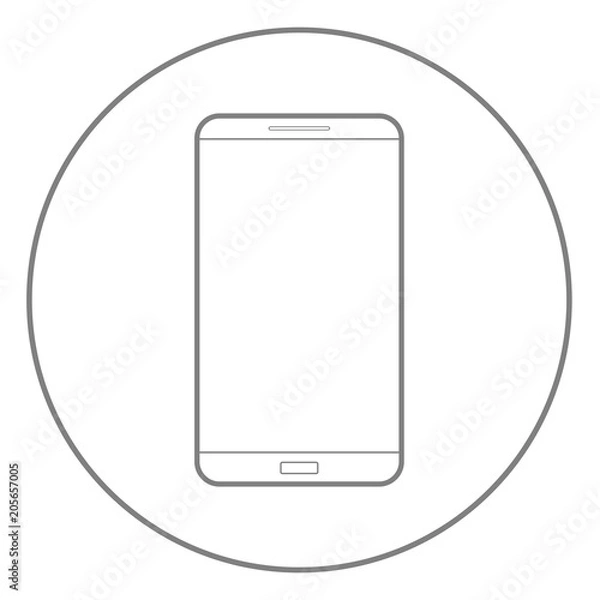 Fototapeta Smart phone icon. Mobile version button. Vector.