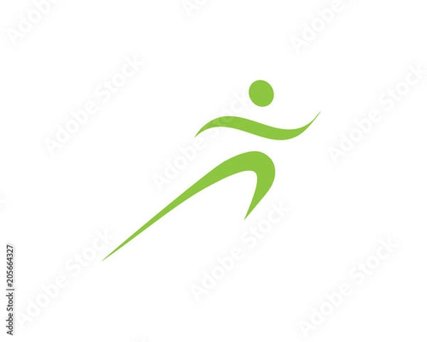 Fototapeta логотип, бег, легкая атлетика, спорт