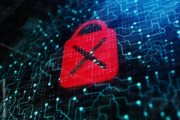 Obraz Access denied backdrop