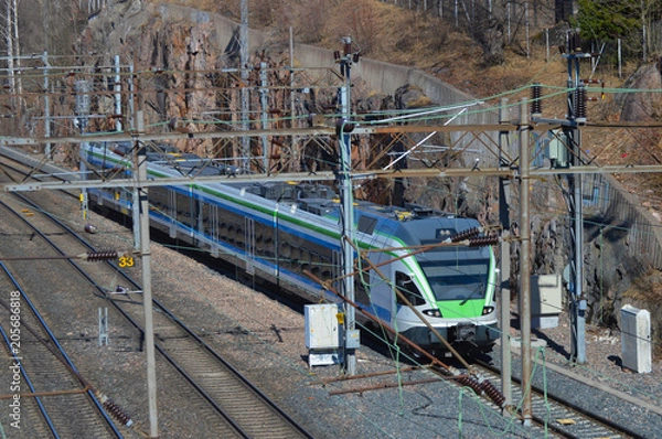 Obraz The train is going to the station