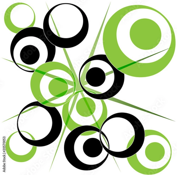 Obraz An abstract circular design