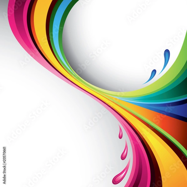 Obraz Colorful splash design