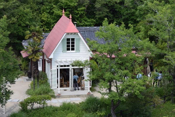 Obraz 森の中の家