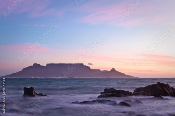 Fototapeta Table Mountain at dawn