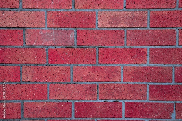 Fototapeta pattern texture background of retro brick wall in red and pink colour 