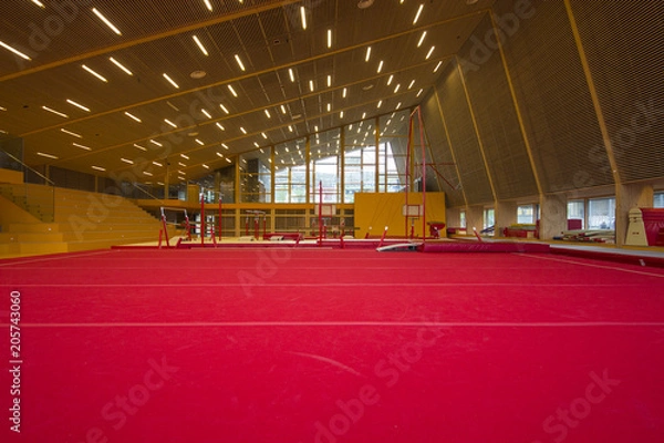 Obraz Gymnastic equipment in a gymnastic center in the Faroe Islands 