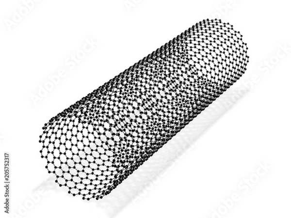 Obraz Carbon nanotube 3d rendering