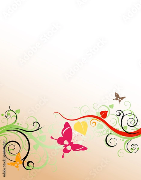 Fototapeta floral design