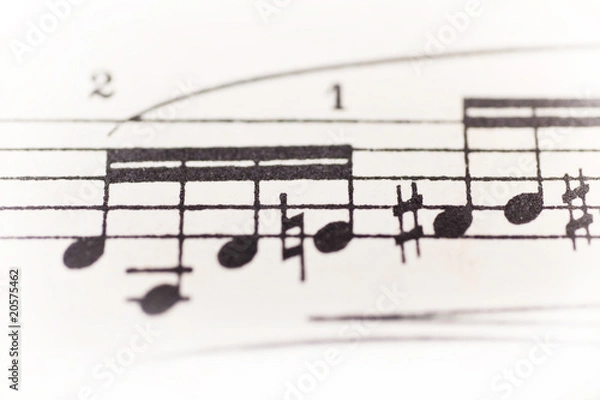 Obraz Notenblatt