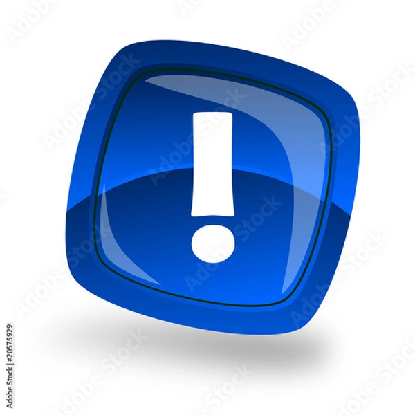 Fototapeta warning internet button