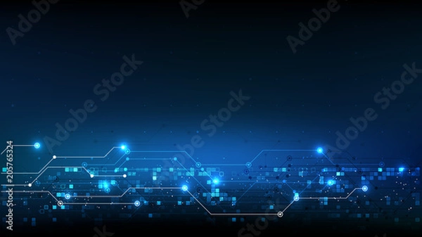 Obraz vector abstract background technology illustration communication data security