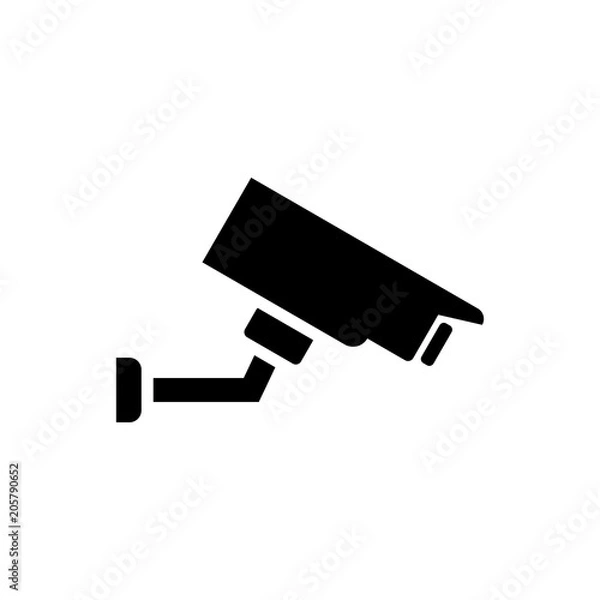 Fototapeta Security camera vector icon