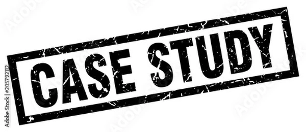 Fototapeta square grunge black case study stamp