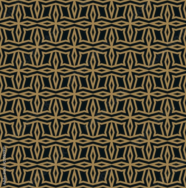 Obraz abstract seamless ornament lines pattern vector illustration
