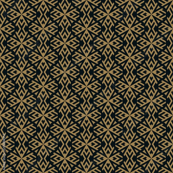 Fototapeta Vector seamless pattern. Modern stylish texture. Repeating geometric tiles from striped elements