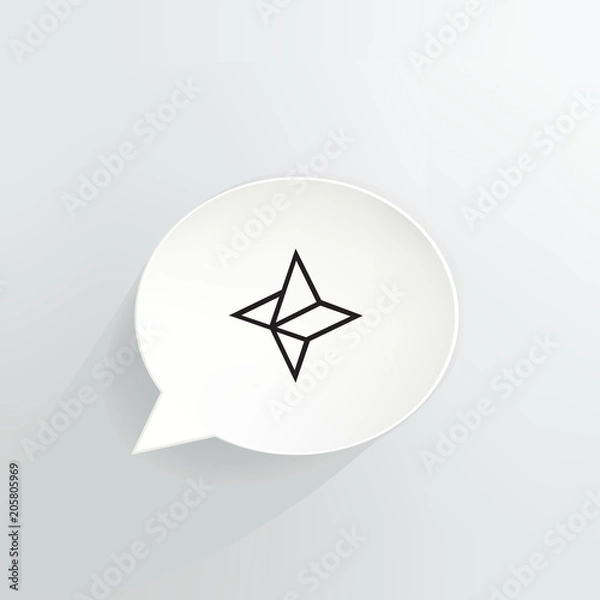 Obraz Nebulas Cryptocurrency Coin Speech Bubble Background