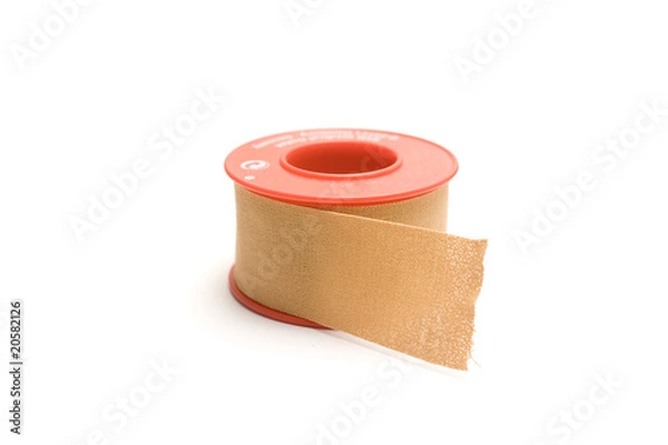 Fototapeta medical adhesive isolated in white background